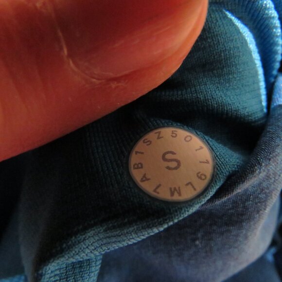 LULULEMON Pace Breaker Short 9" *Linerless Heathered Texture Printed Vivid Aqua - Picture 11 of 11